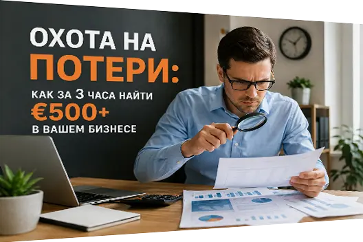 Как за 3 часа найти 500+ евро в вашем бизнесе